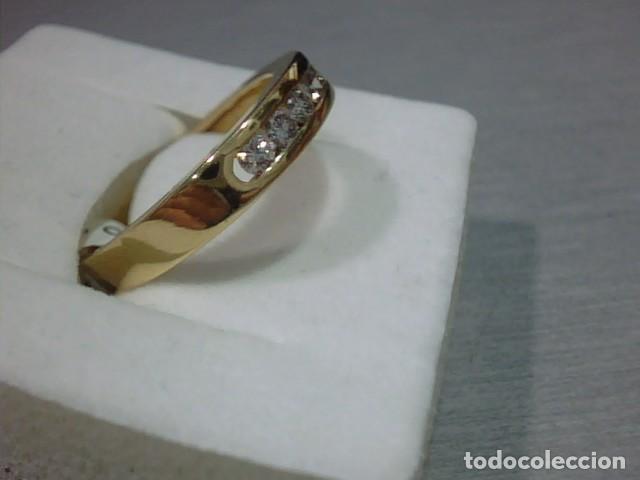 Joyeria: anillo en oro 18 kts con 7 diamantes - Foto 4