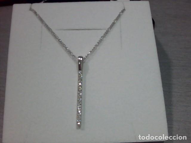 Joyeria: cadena y colgante oro 18 kts y diamantes
