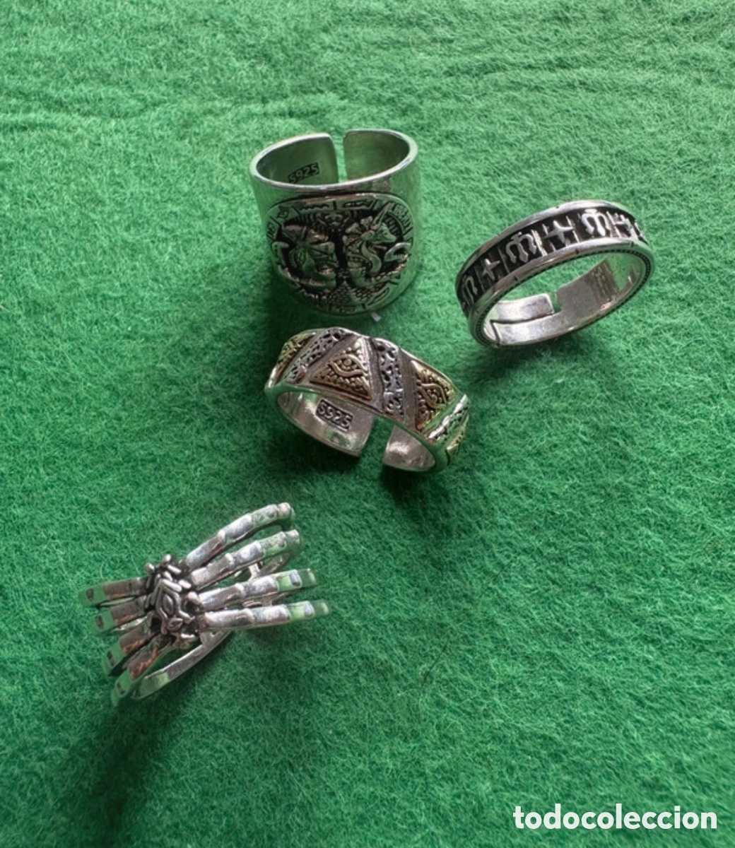 Joyeria: Lote de anillos ajustables S 925