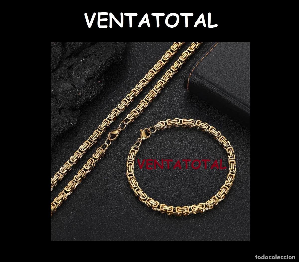 Joyeria: ELEGANTE CONJUNTO DE COLLAR Y PULSERA DE ORO DE 22 KILATES LAMINADO LEER DENTRO MEDIDAS ETC