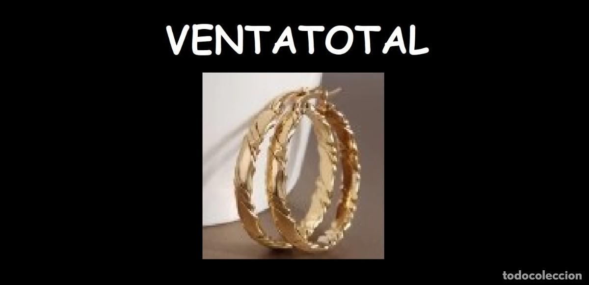 Joyeria: PENDIENTES ARO CON ESTILO SON DE ORO AMARILLO DE 22KILATES LAMINADO MIDEN 3X3 CENTIMETROS LEE DENTRO