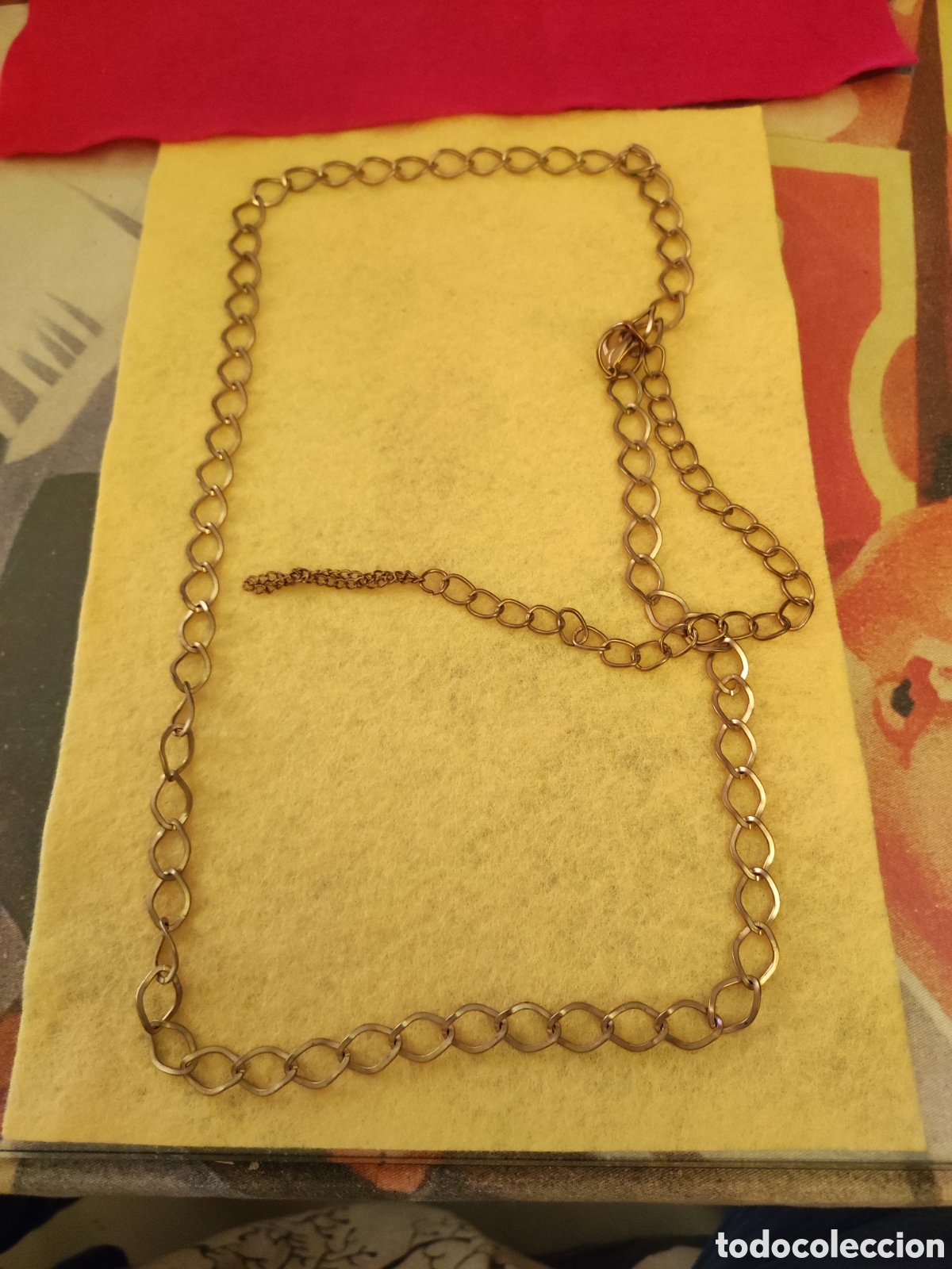Joyeria: Cintur&oacute;n de Cadena Dorado Vintage / Collar Eslabones