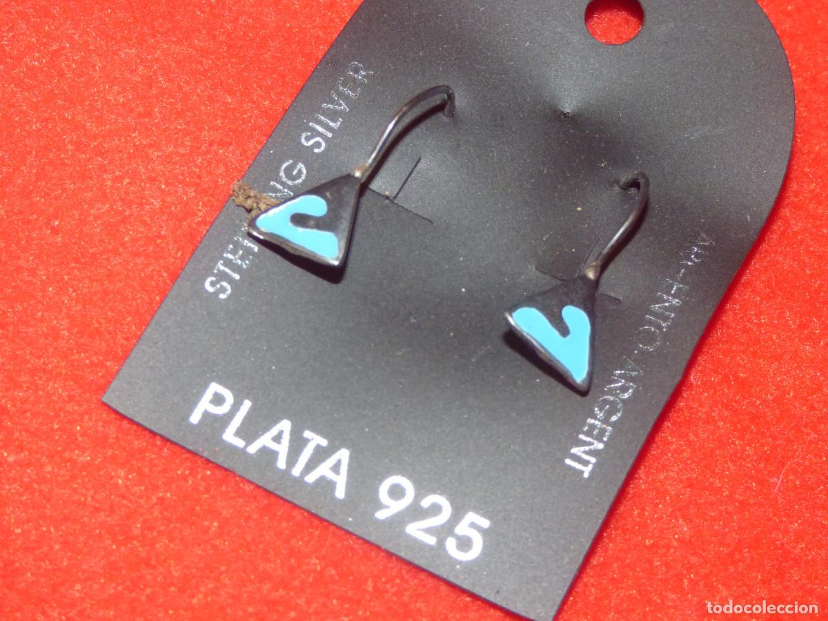 Joyeria: Pendientes plata, con esmalte.