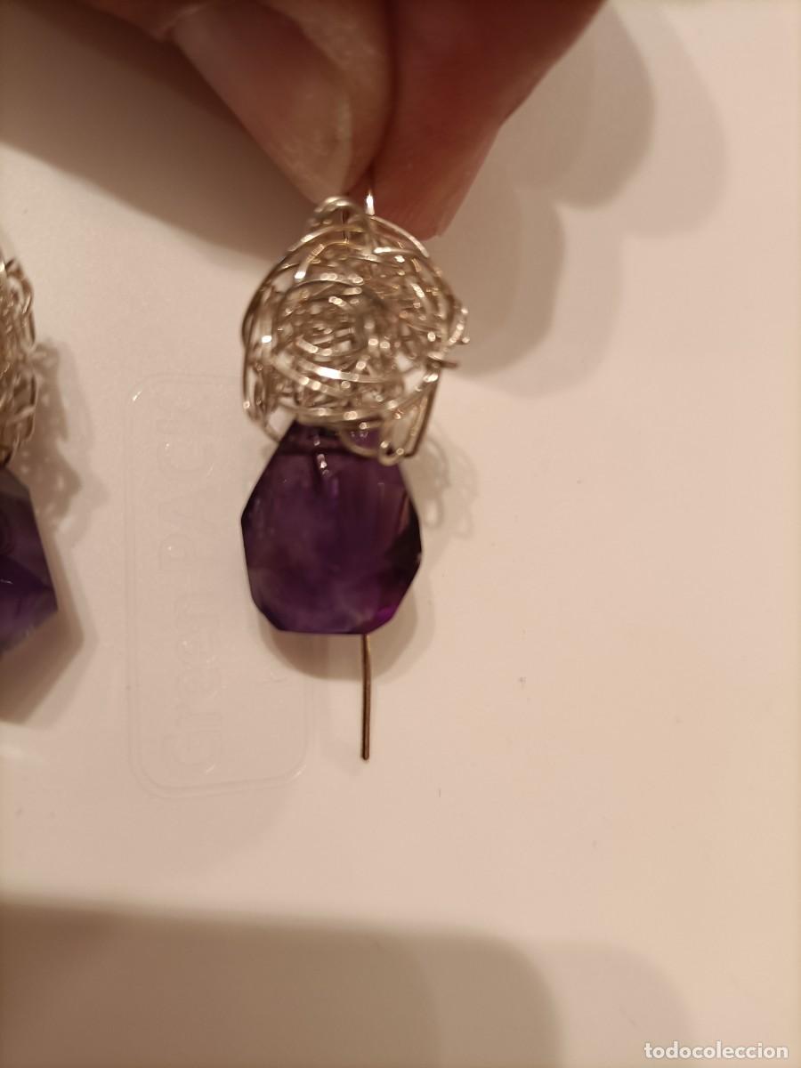 Joyeria: Pendientes de plata y amatistas - Foto 3