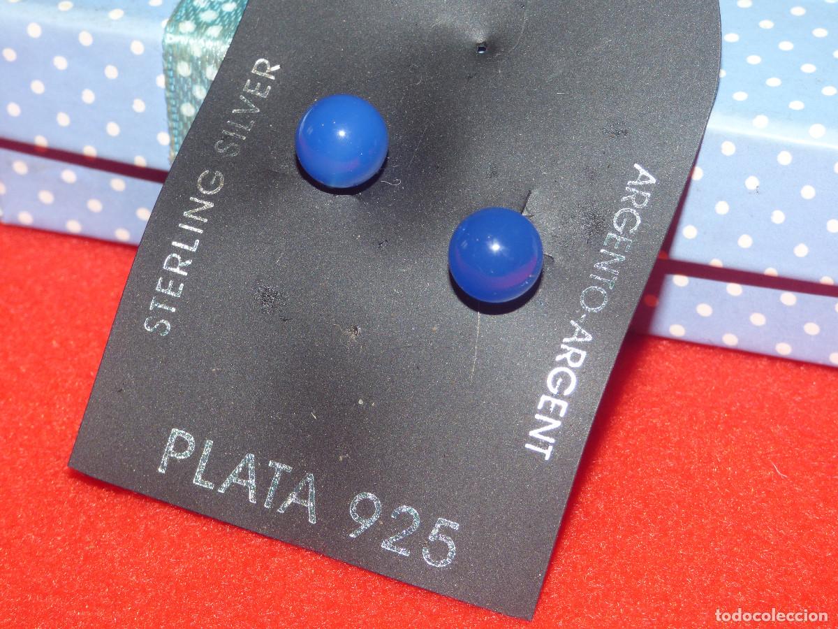 Joyeria: Pendientes plata y bolas de piedras semi preciosas.
