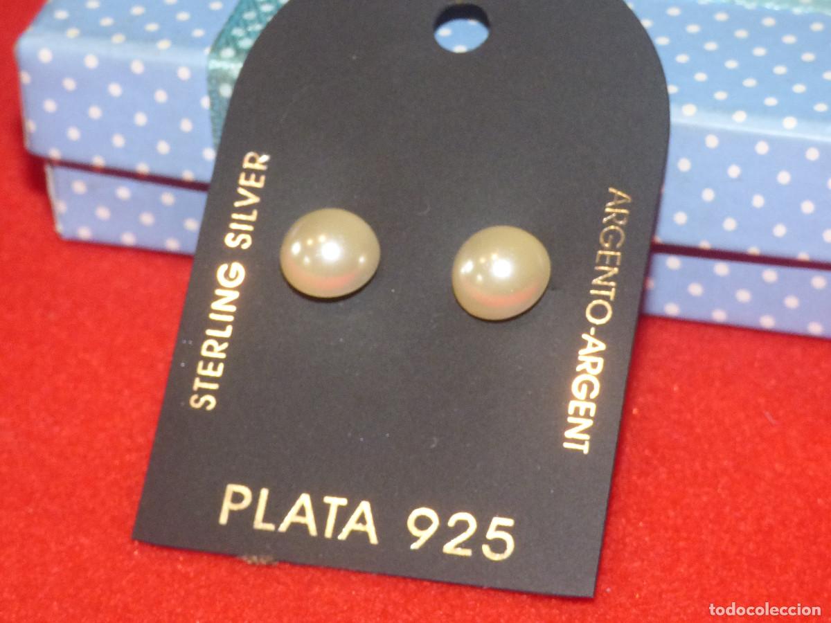 Joyeria: Pendientes plata y perlas.