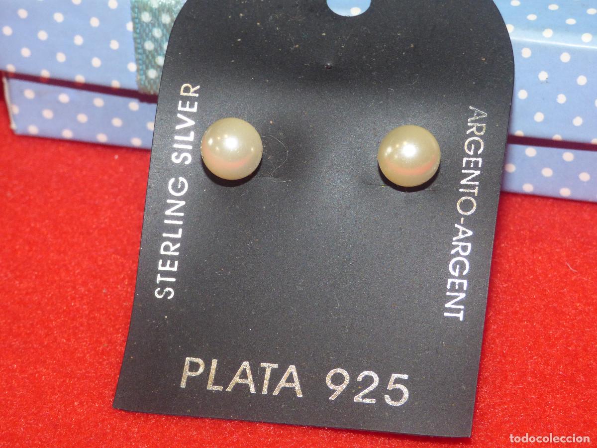 Joyeria: Pendientes plata y perlas.