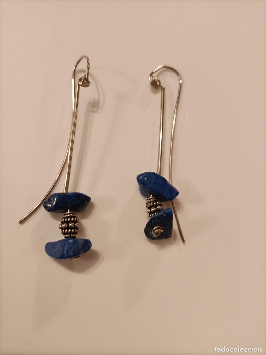 Joyeria: Pendientes plata y lapisl&aacute;zuli - Foto 1