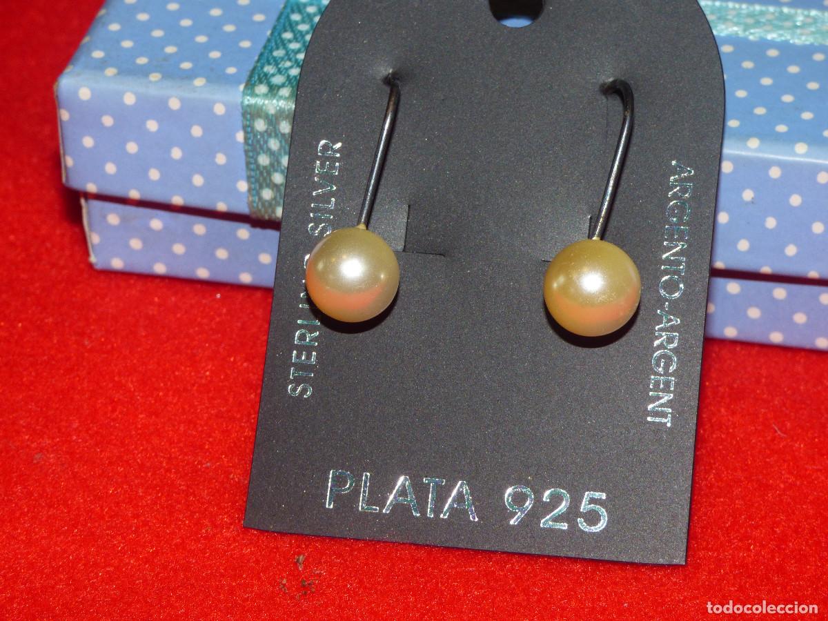 Joyeria: Pendientes plata y perlas.