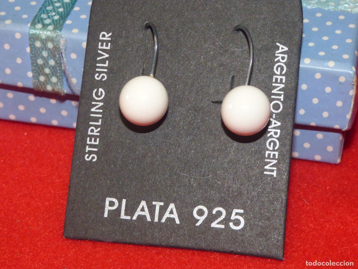 Joyeria: Pendientes plata y perlas.