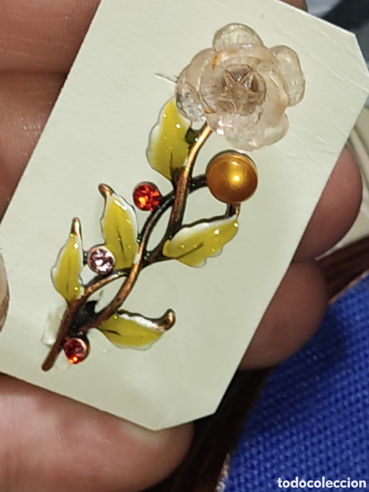 Joyeria: Broche Art Deco & Flor con esmalte - Foto 4