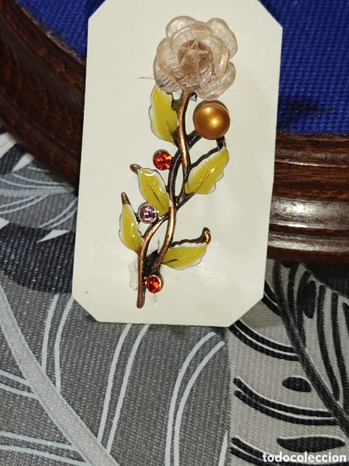 Joyeria: Broche Art Deco & Flor con esmalte - Foto 1