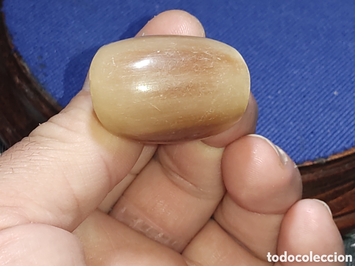 Joyeria: Antiguo anillo de cuerno o asta de toro. - Foto 3