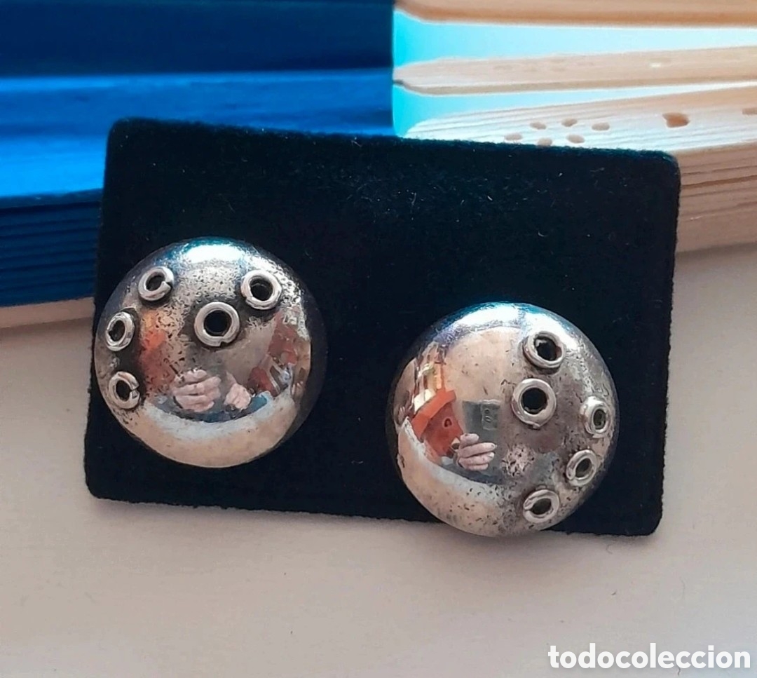 Joyeria: PENDIENTES DE PLATA VINTAGE. PRESION - Foto 4