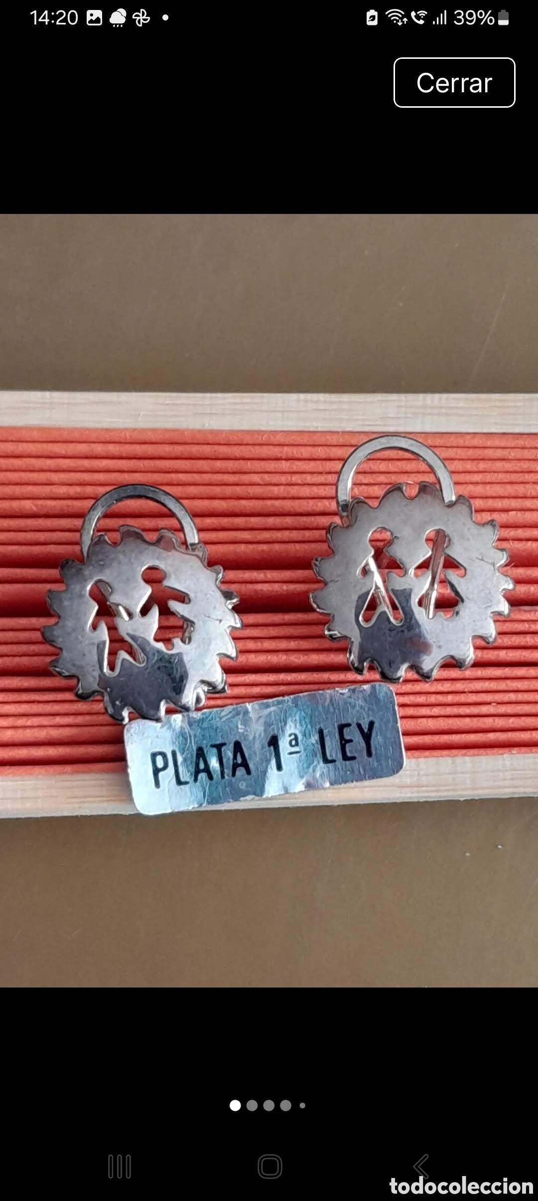 Joyeria: Pendientes de plata . Originales. A&ntilde;os 80. Moda vintage - Foto 3