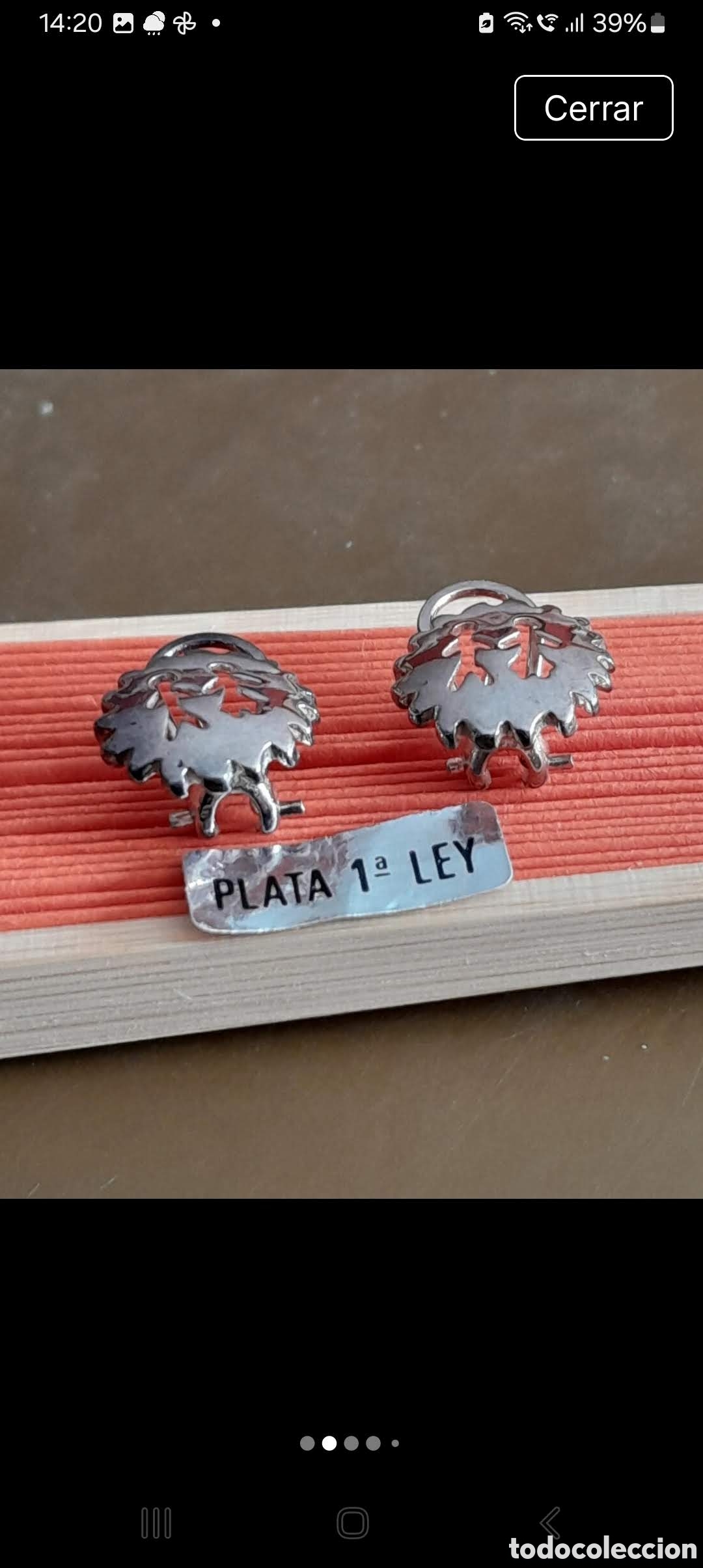 Joyeria: Pendientes de plata . Originales. A&ntilde;os 80. Moda vintage - Foto 4