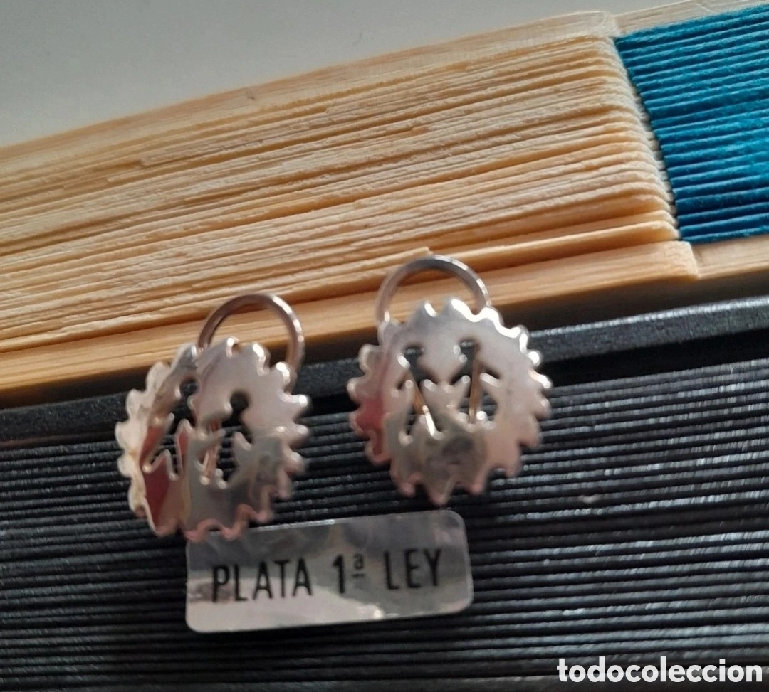 Joyeria: Pendientes de plata . Originales. A&ntilde;os 80. Moda vintage
