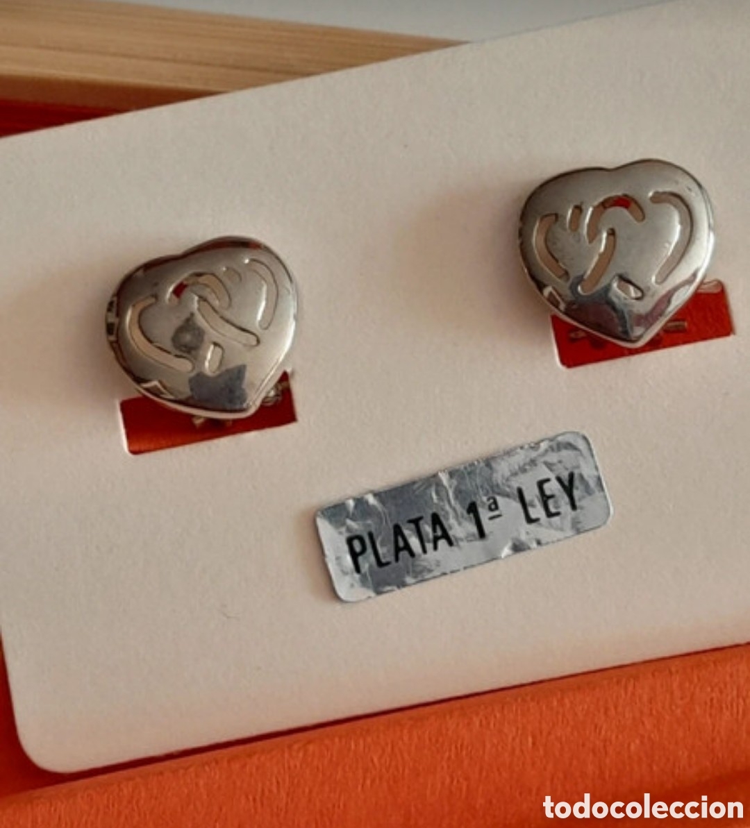 Joyeria: Pendientes de plata. Corazones. Cierre omega - Foto 3