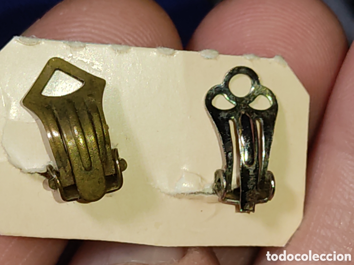 Joyeria: Pendientes Art Deco de bronce o lat&oacute;n. - Foto 4