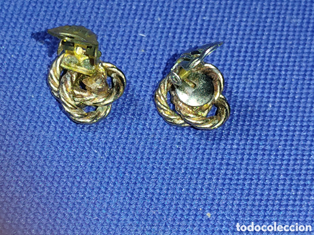 Joyeria: Pendientes Art Deco de bronce o lat&oacute;n. - Foto 5