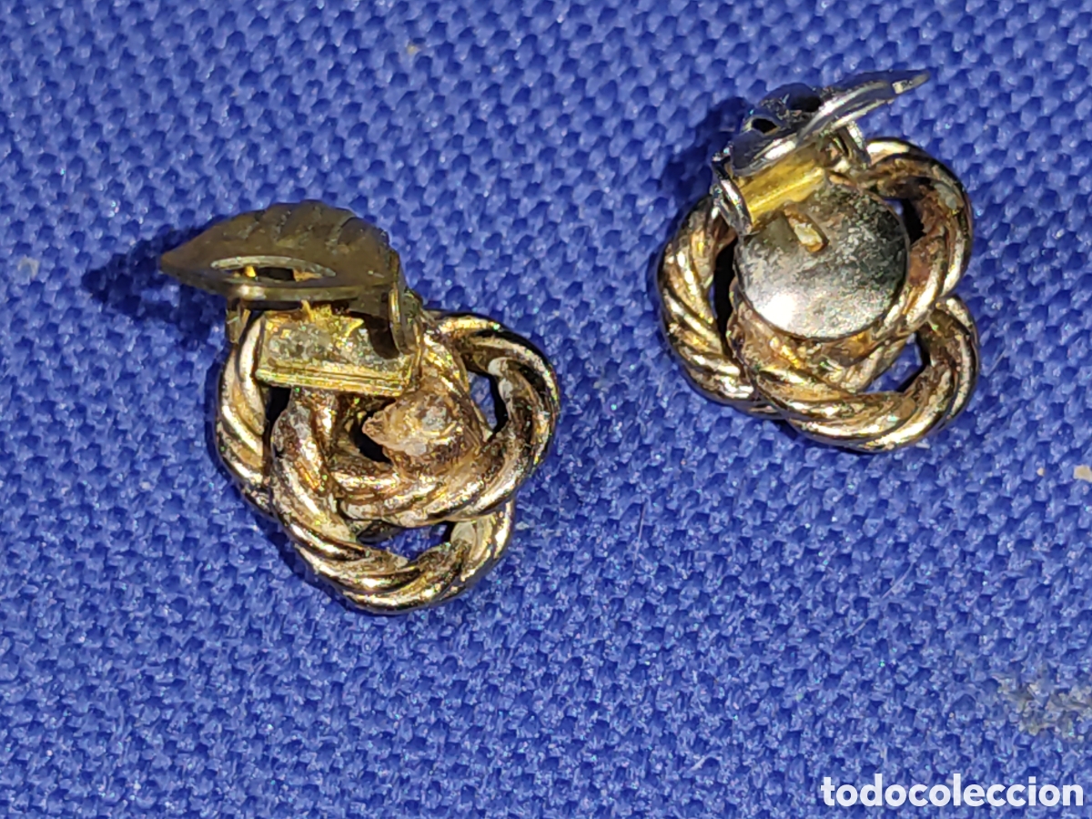 Joyeria: Pendientes Art Deco de bronce o lat&oacute;n. - Foto 7