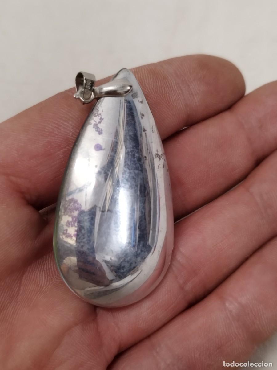 Joyeria: Antiguo colgante en forma de l&aacute;grima. - Foto 3