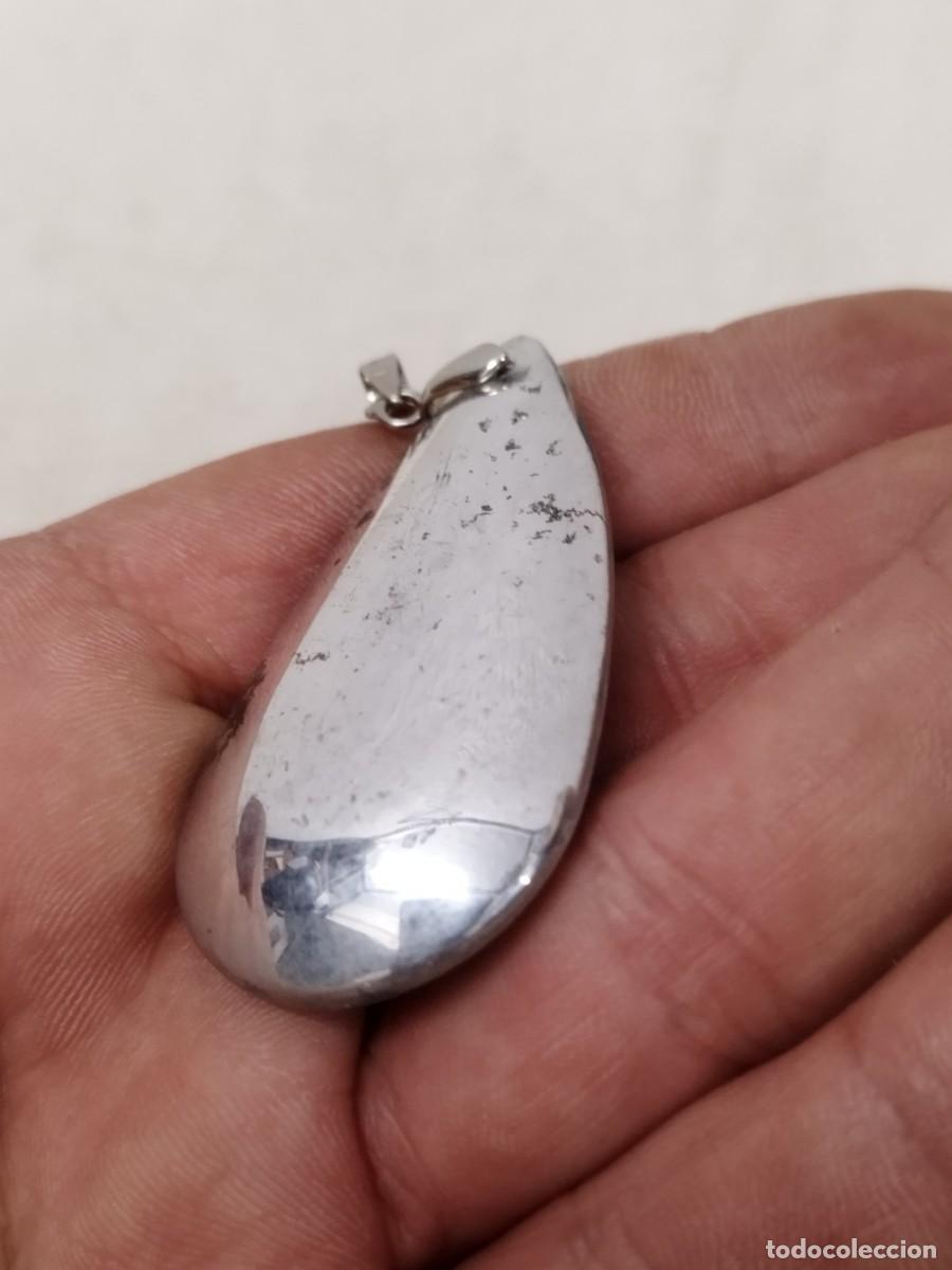 Joyeria: Antiguo colgante en forma de l&aacute;grima. - Foto 4