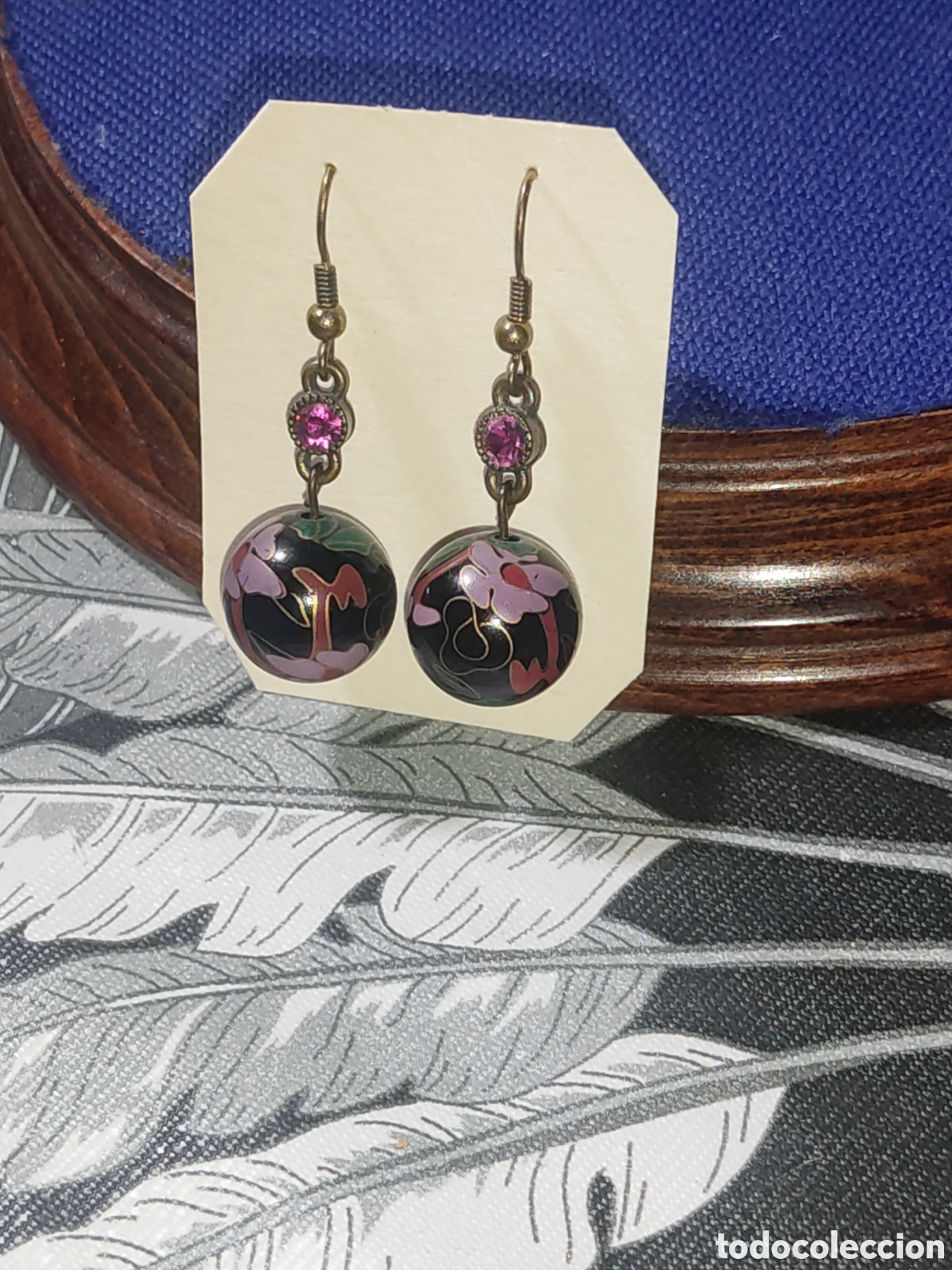Joyeria: Pendientes rusos pintados a mano. - Foto 2