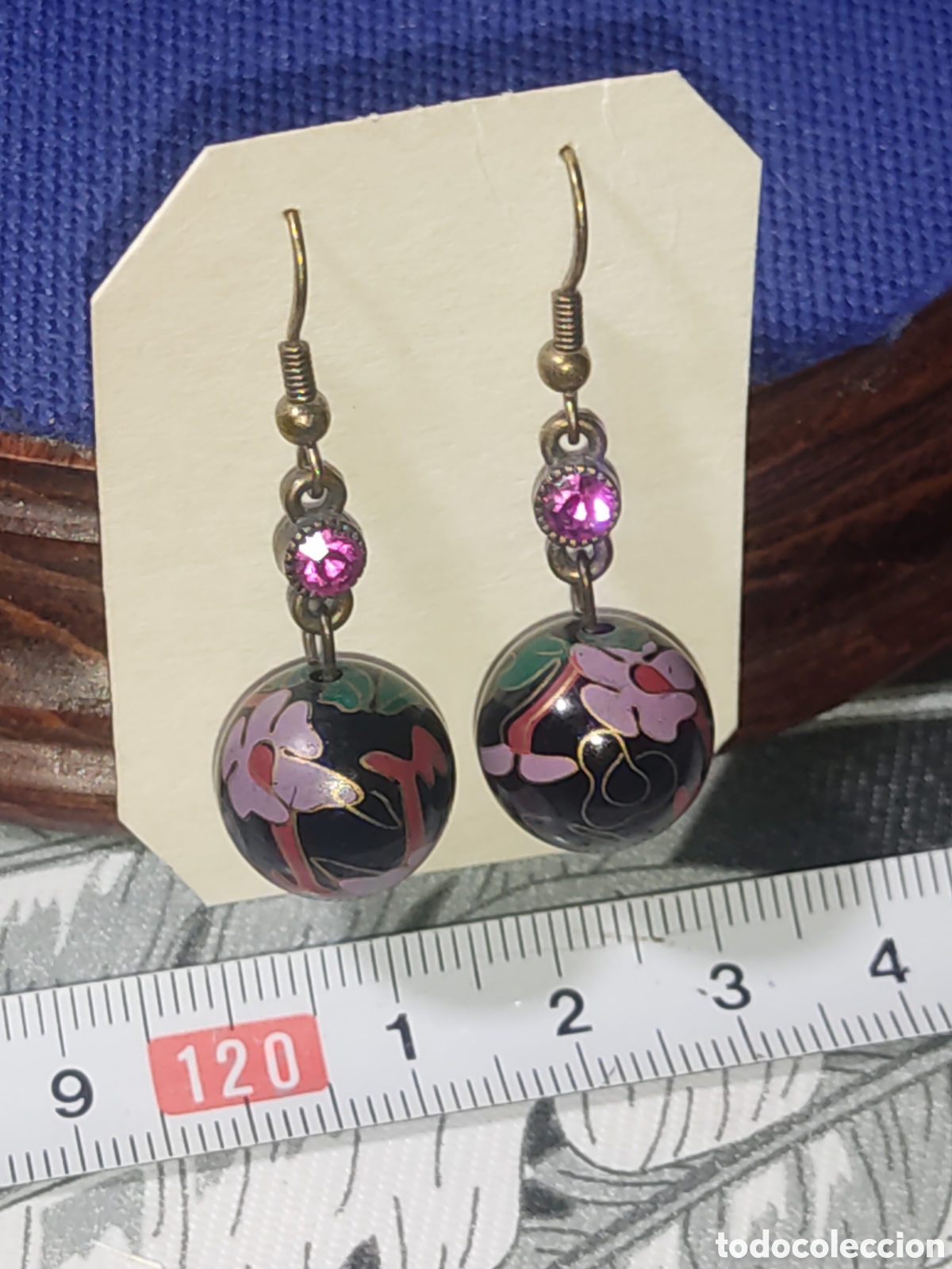 Joyeria: Pendientes rusos pintados a mano. - Foto 3