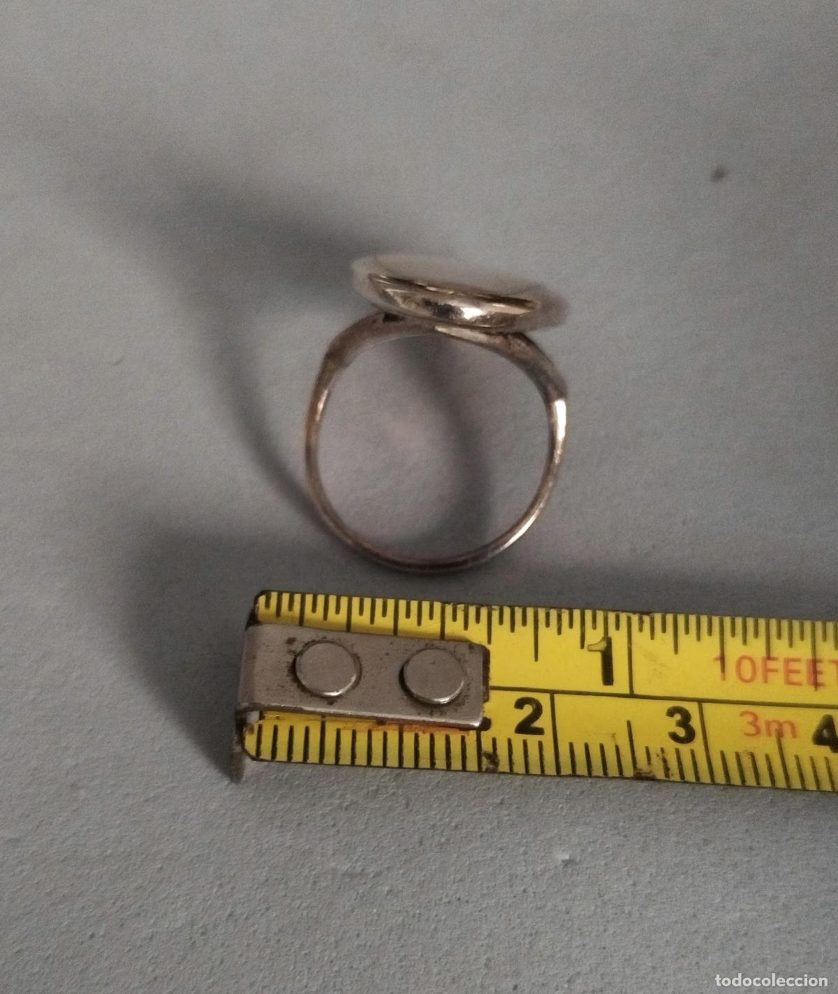 Joyeria: Anillo de plata de ley contrastada con piedra, n&aacute;car. - Foto 5