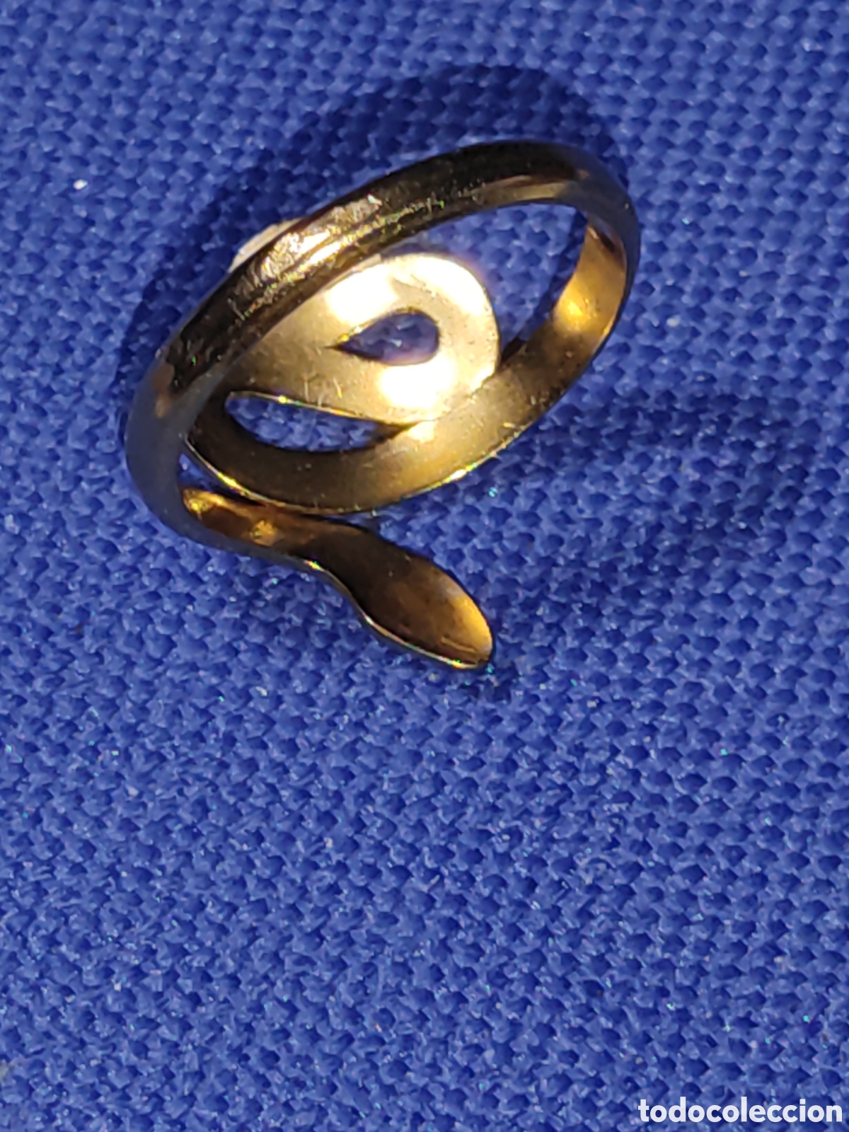 Joyeria: anillo serpiente dorada.Vintage. - Foto 6