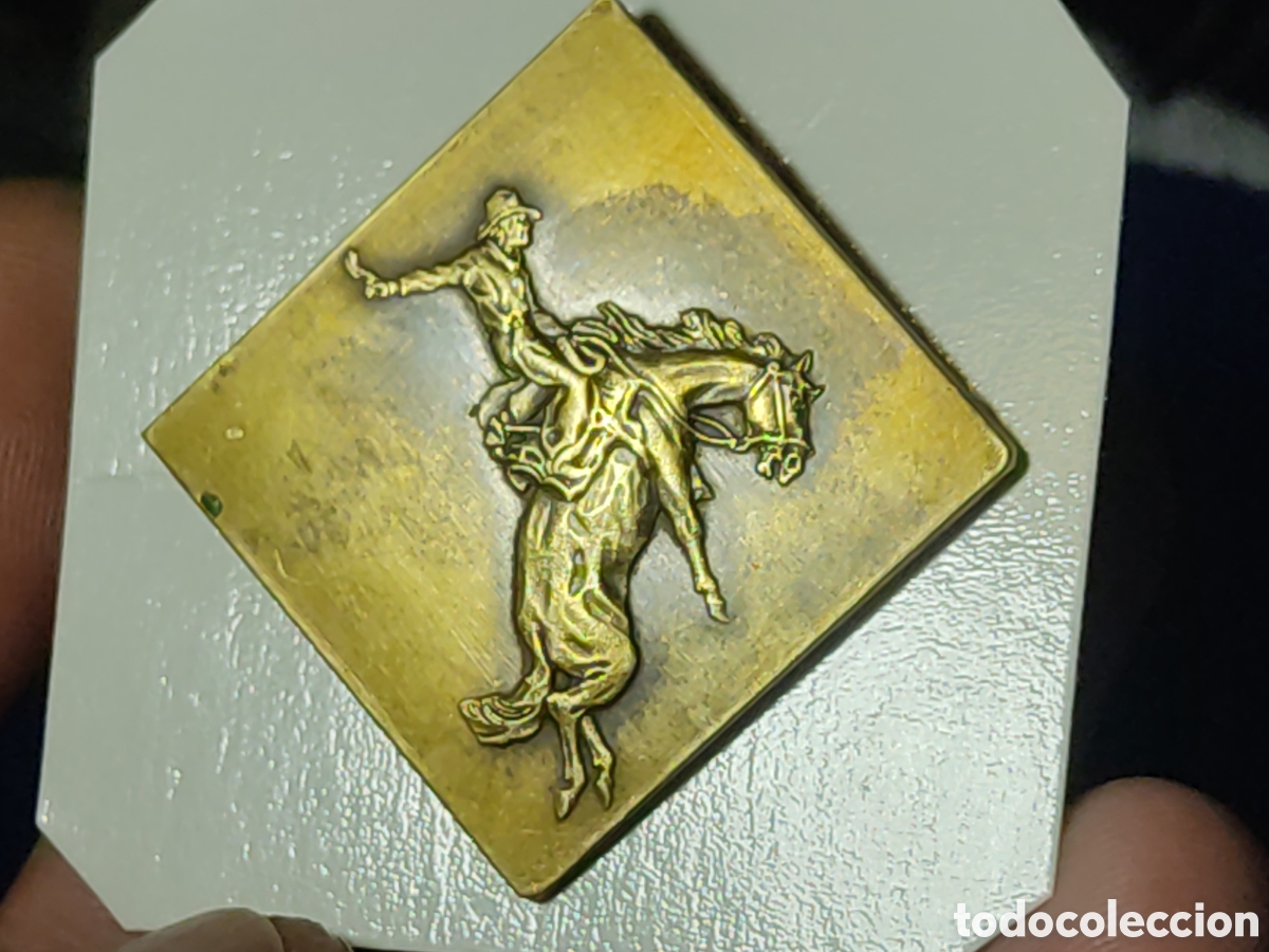 Joyeria: Antiguo Broche de Rode&oacute; de bronce o lat&oacute;n. - Foto 2
