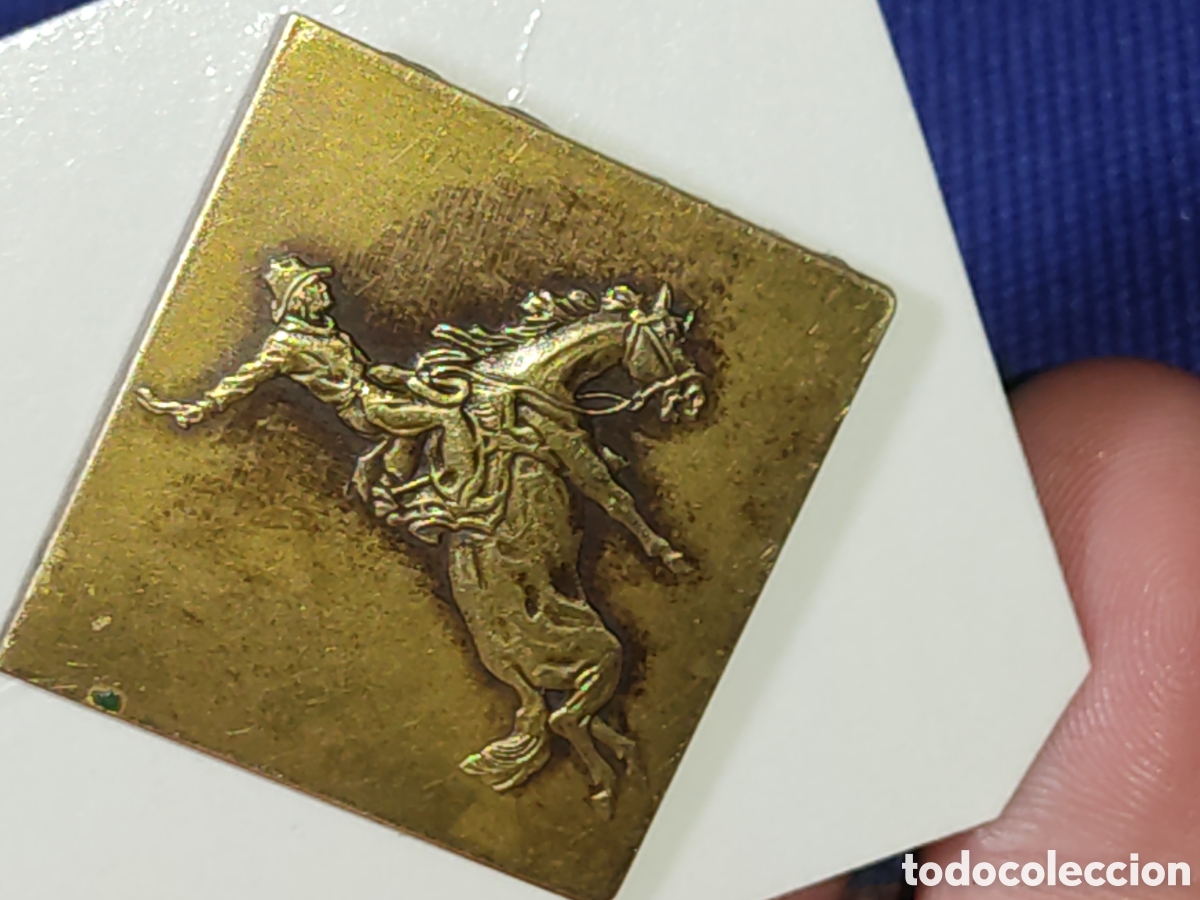 Joyeria: Antiguo Broche de Rode&oacute; de bronce o lat&oacute;n. - Foto 4