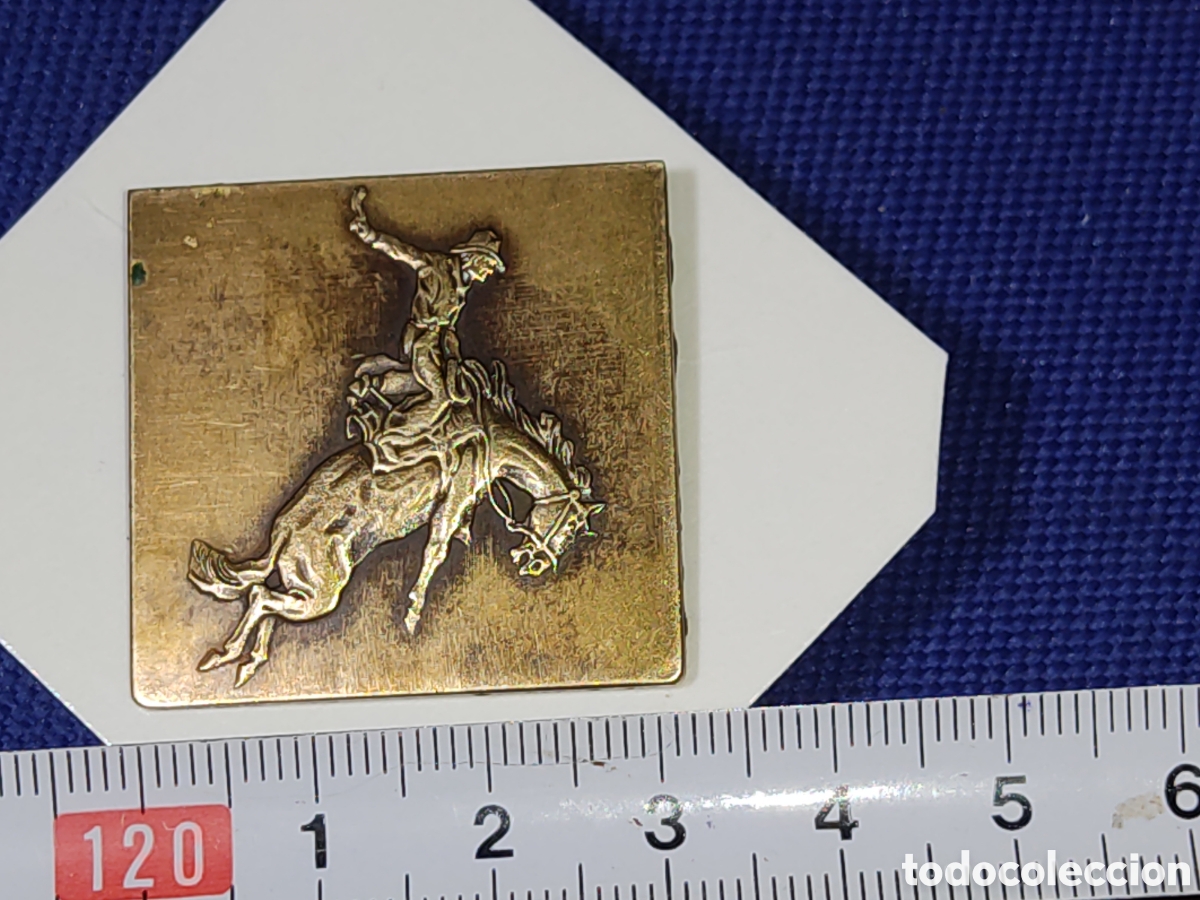 Joyeria: Antiguo Broche de Rode&oacute; de bronce o lat&oacute;n. - Foto 5