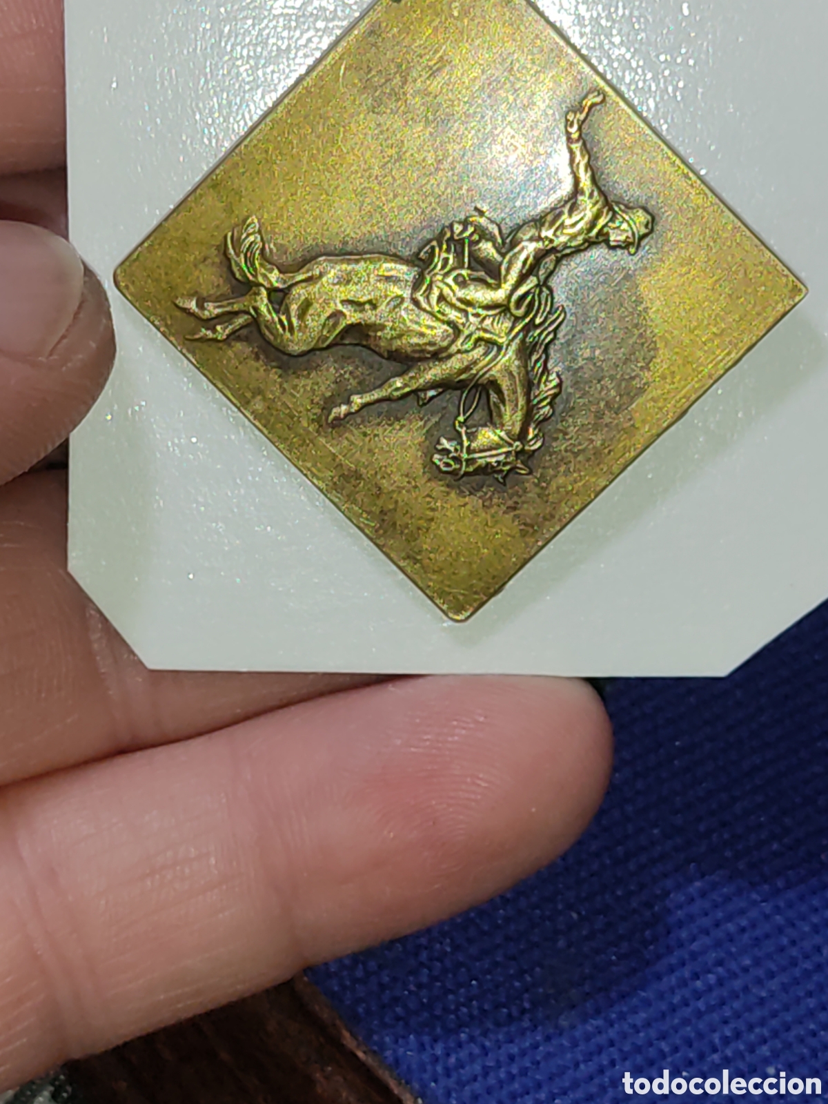 Joyeria: Antiguo Broche de Rode&oacute; de bronce o lat&oacute;n. - Foto 6