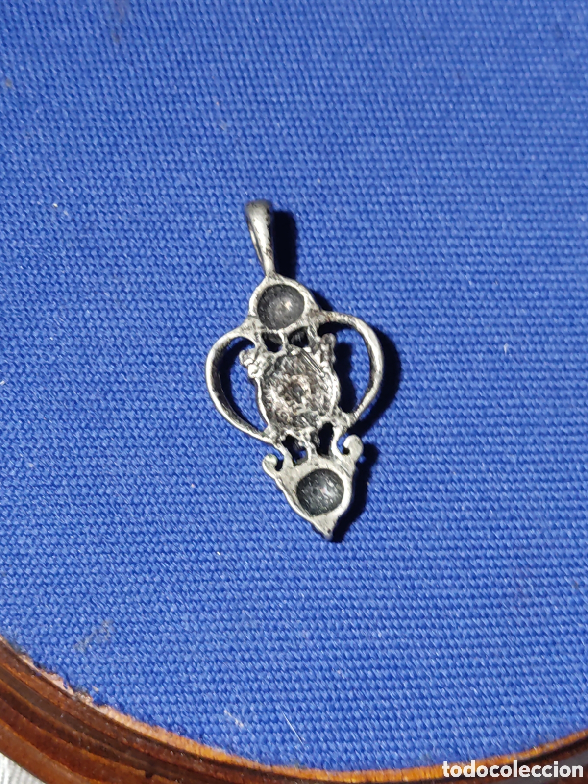 Joyeria: Antiguo colgante con nacar - Foto 2
