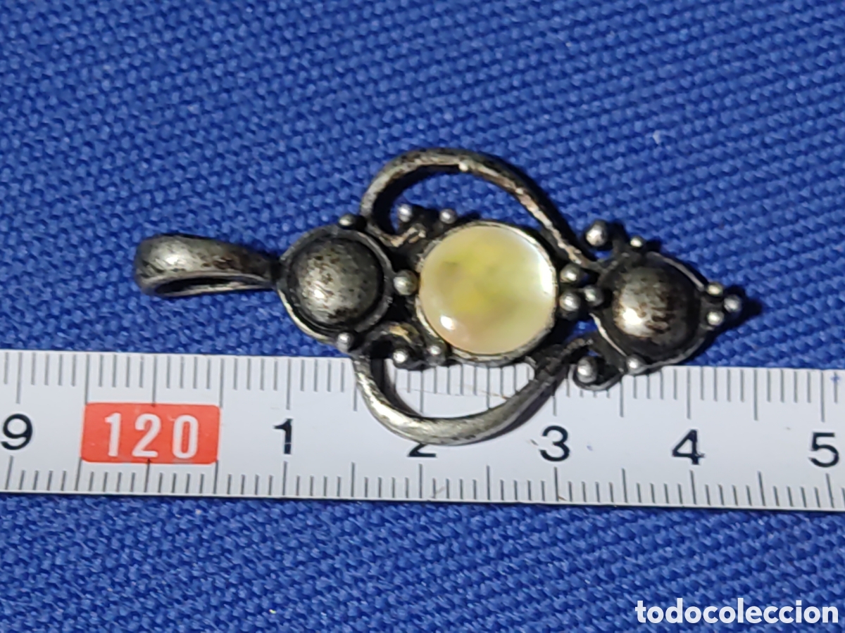Joyeria: Antiguo colgante con nacar - Foto 3
