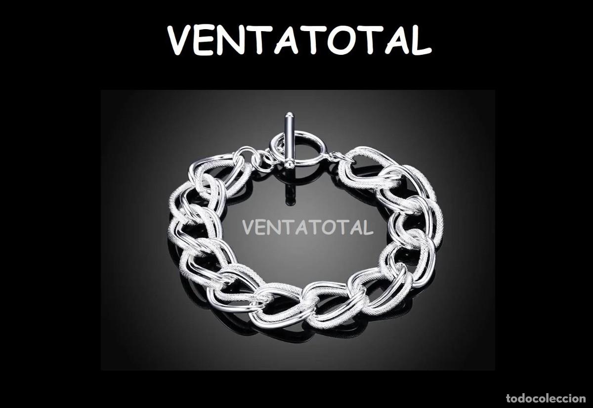 Joyeria: LUJOSA PULSERA DE ORO BLANCO DE 18 KILATES LAMINADO DENTRO DESCRIPCION ETC