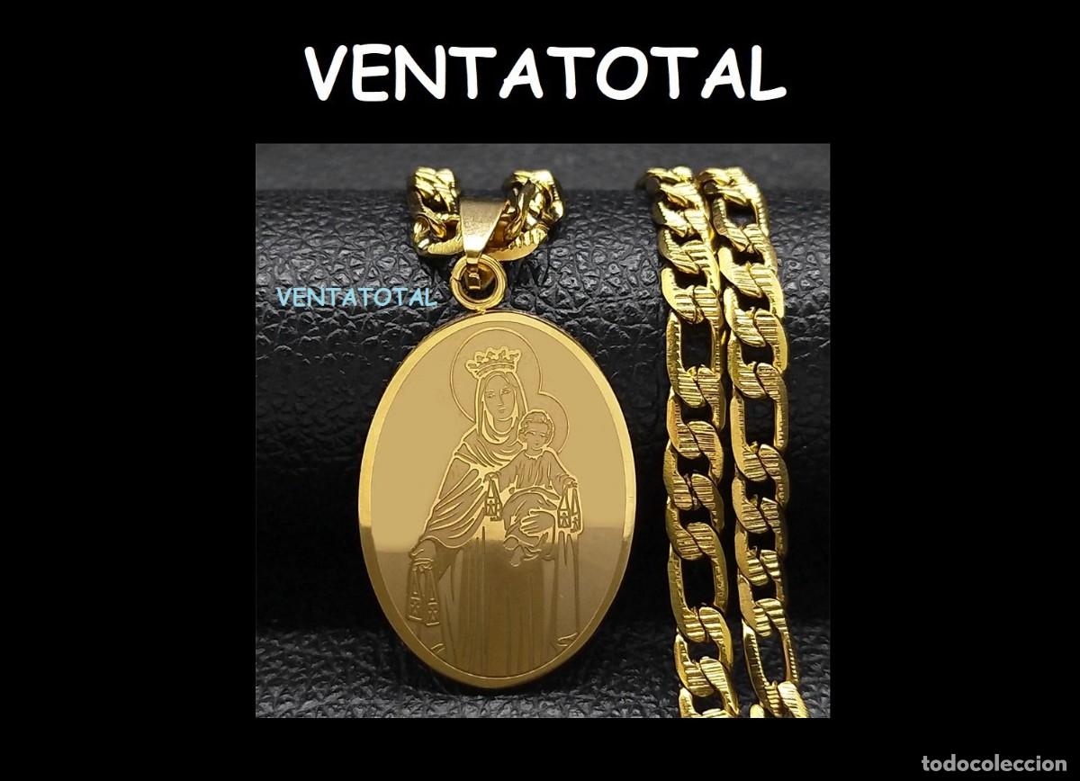 Joyeria: LUJOSA Y ELEGANTE CADENA CON COLGANTE DE LA VIRGEN CON EL NI&Ntilde;O JESUS ES DE ORO DE 22KILATES LAMINADO