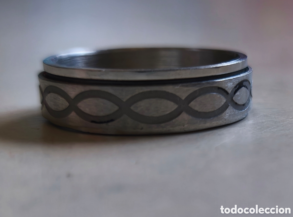 Joyeria: Anillo de acero inoxidable para hombre, De Marco Silverware. - Foto 2