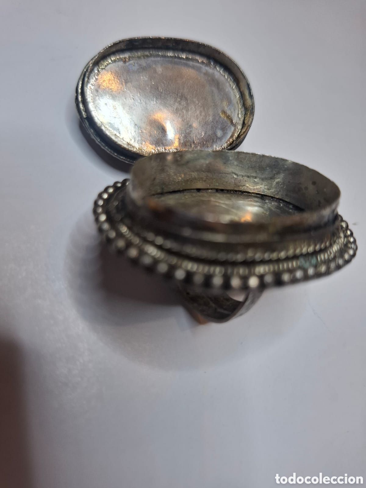 Joyeria: Anillo vintage &eacute;tnico con compartimento - Foto 9