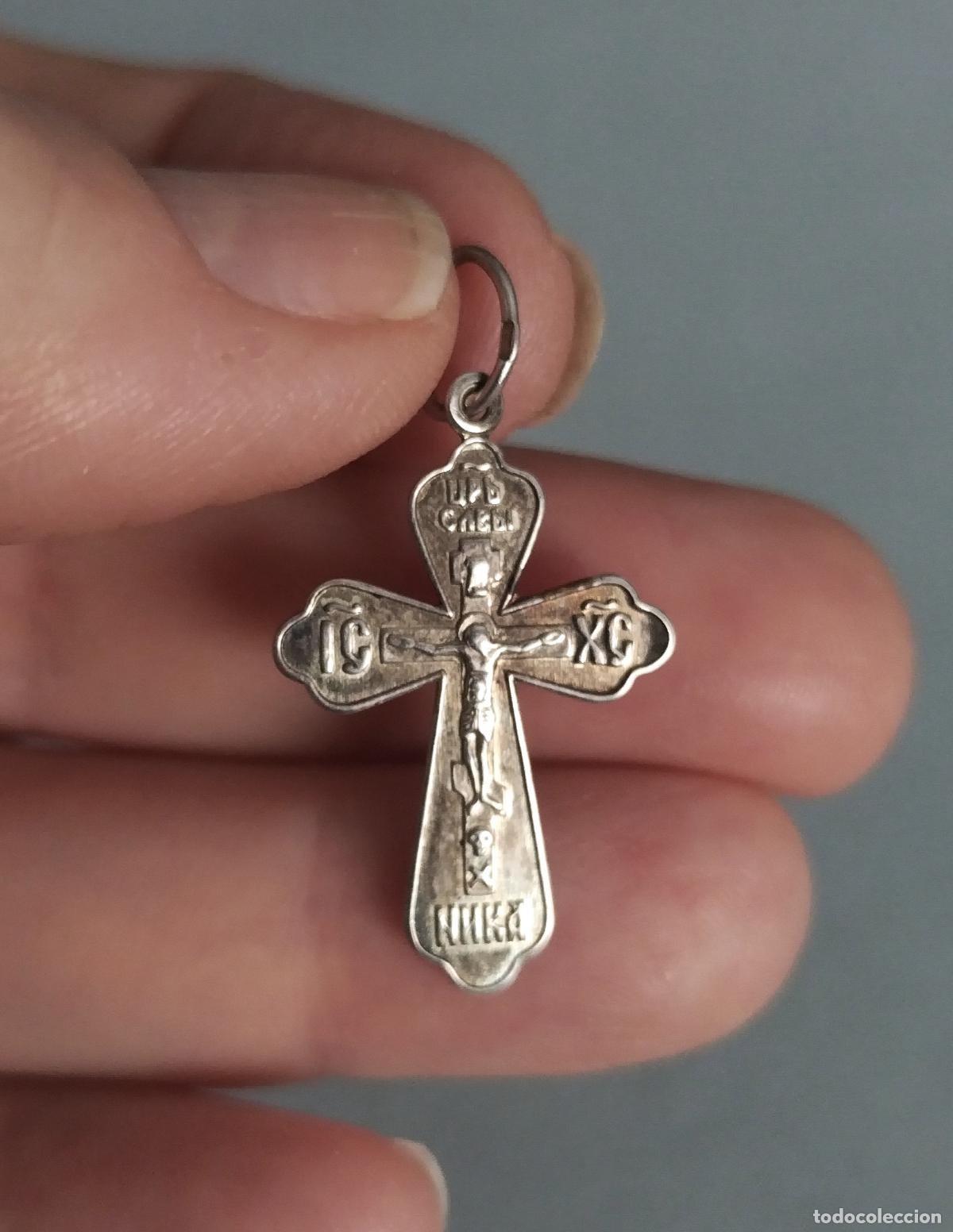 Joyeria: Colgante, Cruz de plata de ley. - Foto 5