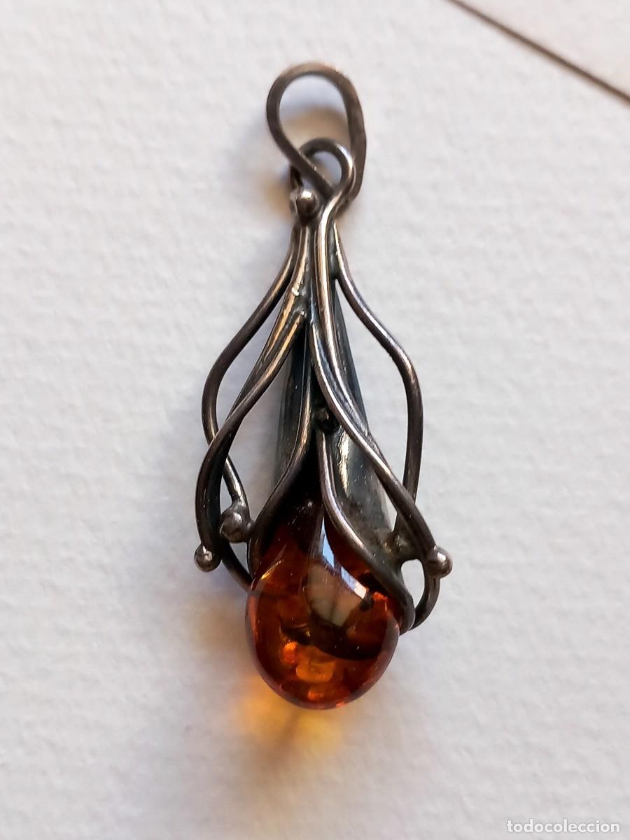 Joyeria: Colgante de plata y &aacute;mbar - Foto 2