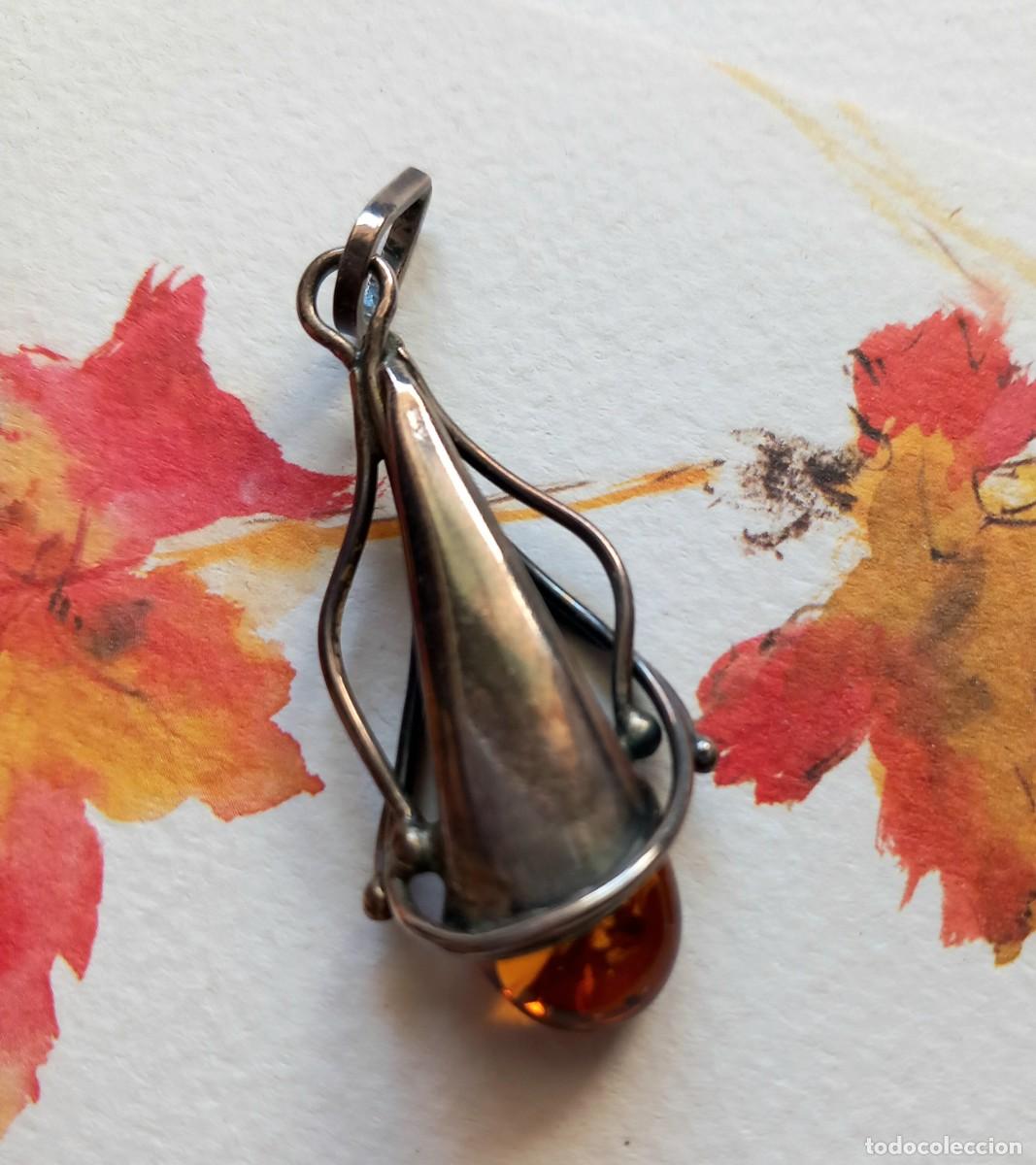 Joyeria: Colgante de plata y &aacute;mbar - Foto 3