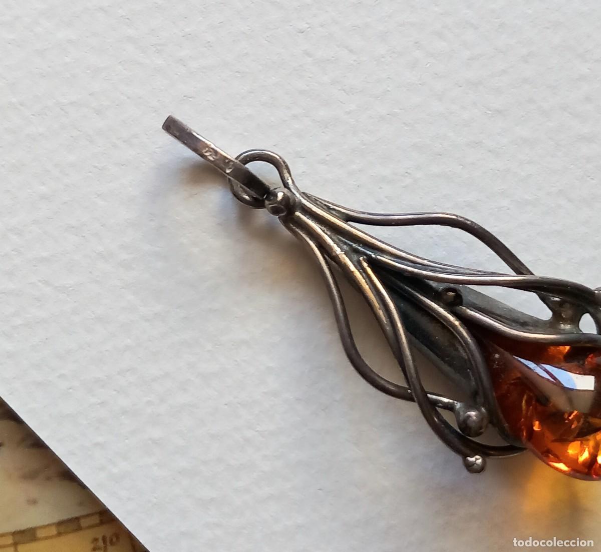 Joyeria: Colgante de plata y &aacute;mbar - Foto 4