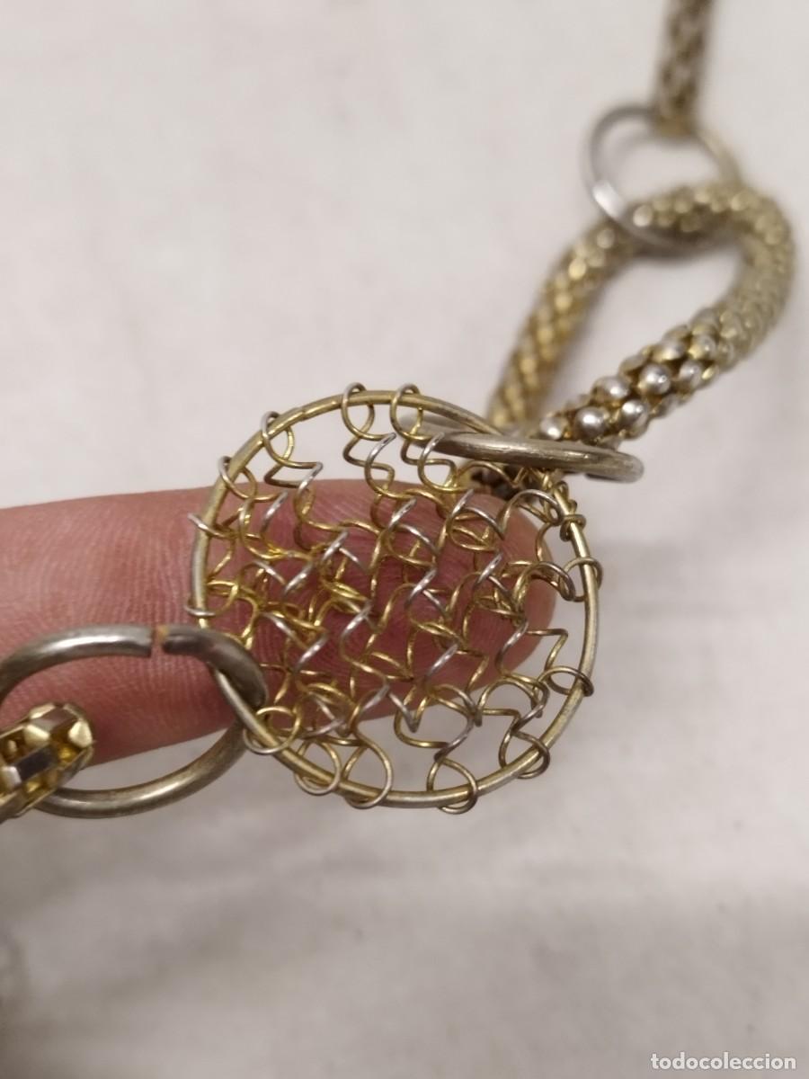 Joyeria: Collar cord&oacute;n de metal con filigrana. - Foto 5