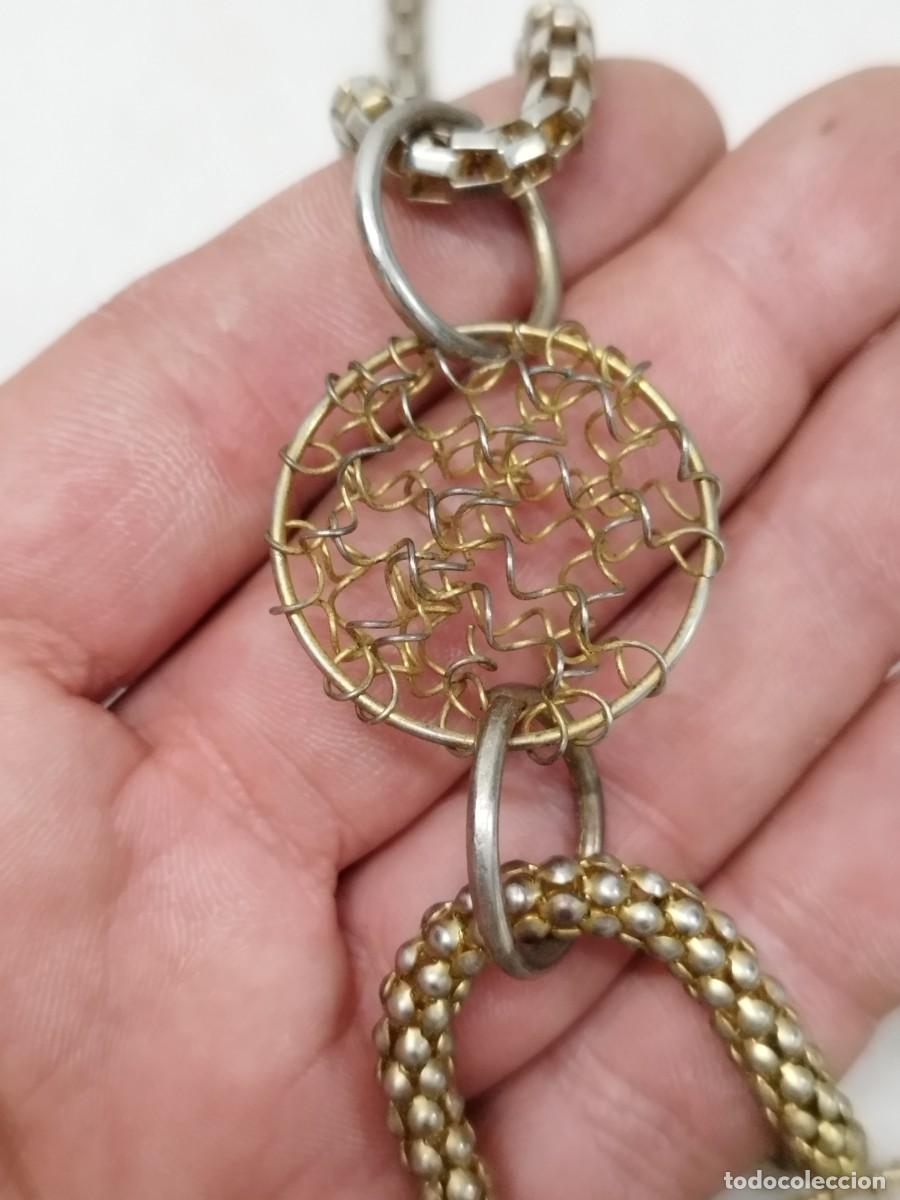 Joyeria: Collar cord&oacute;n de metal con filigrana. - Foto 6