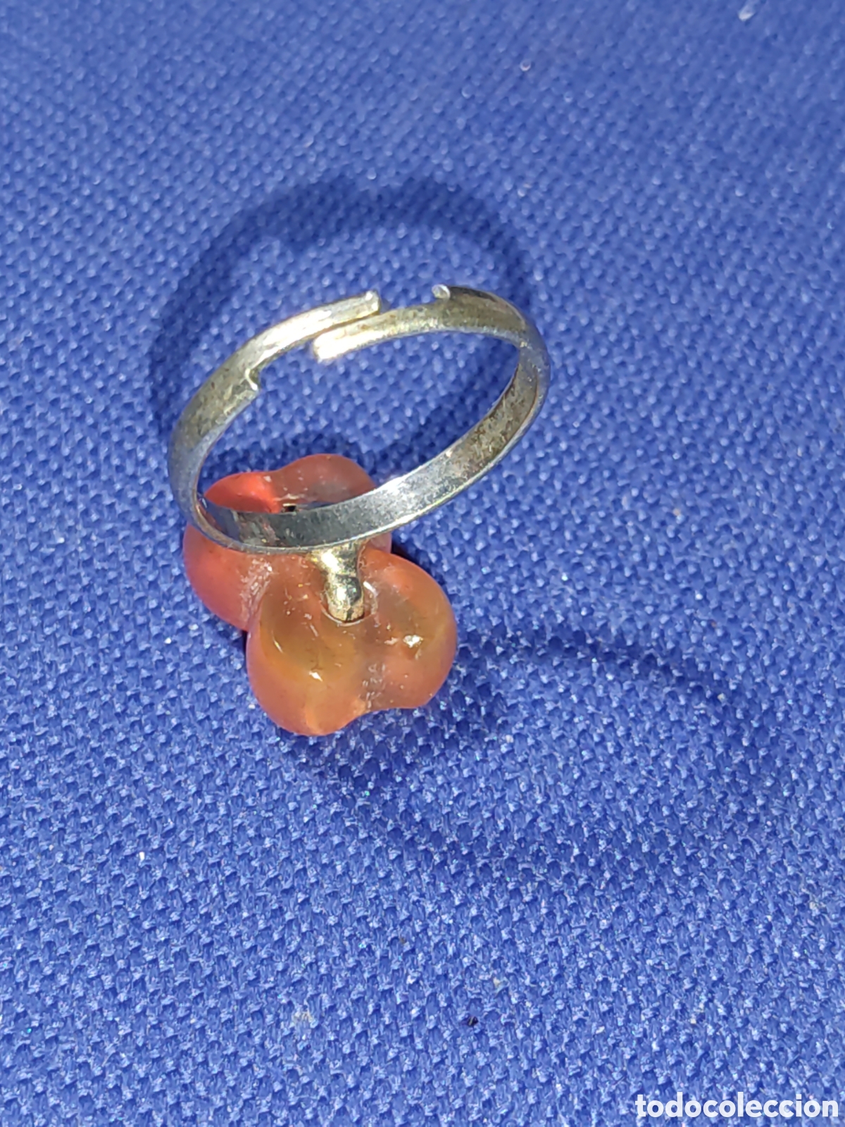 Joyeria: Anillo con hueso tallado en &aacute;gata, ajustable. - Foto 4