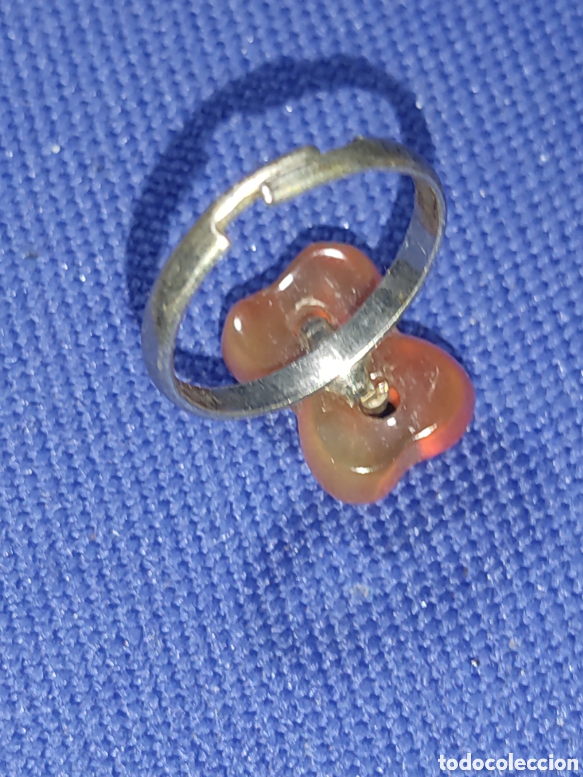 Joyeria: Anillo con hueso tallado en &aacute;gata, ajustable. - Foto 8