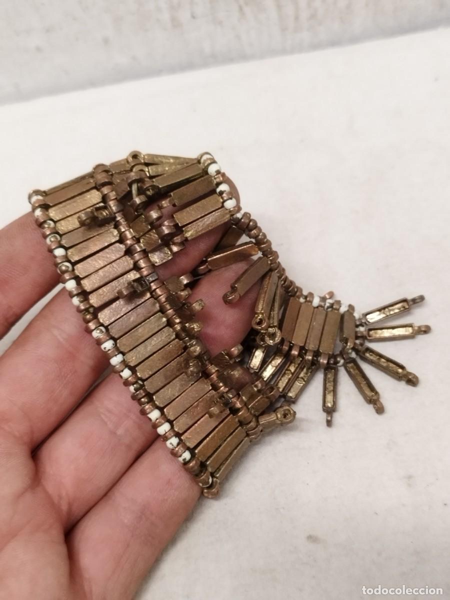 Joyeria: Pulsera tipo et&iacute;ope a restaurar. Cuentas de metal. - Foto 1